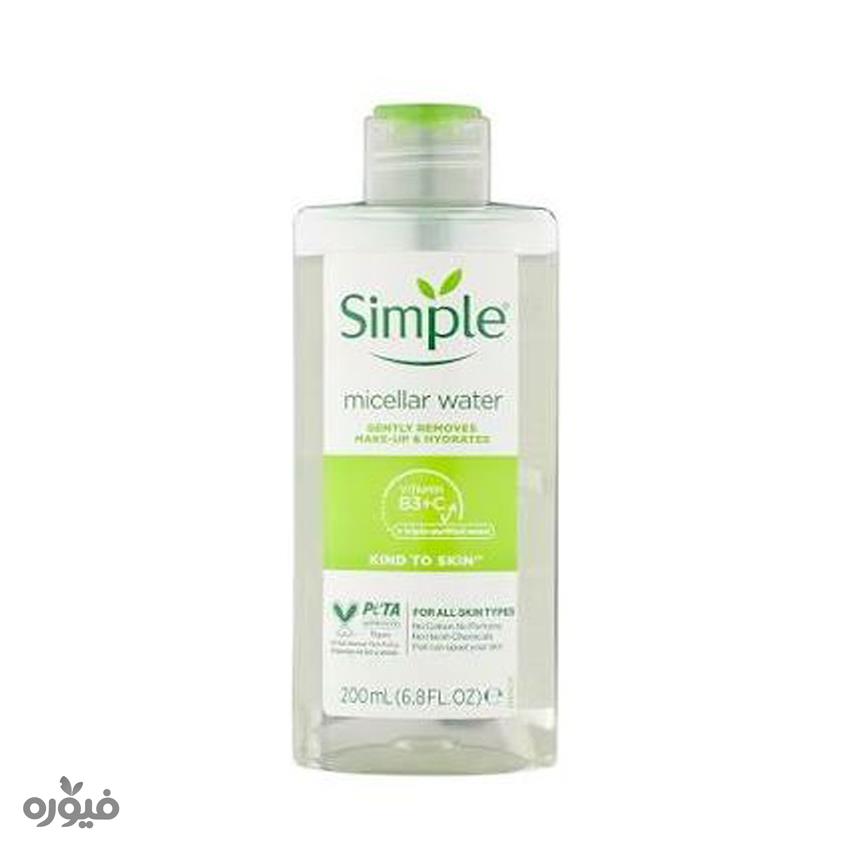 میسلار واتر مناسب انواع پوست 200mlبرندsimple