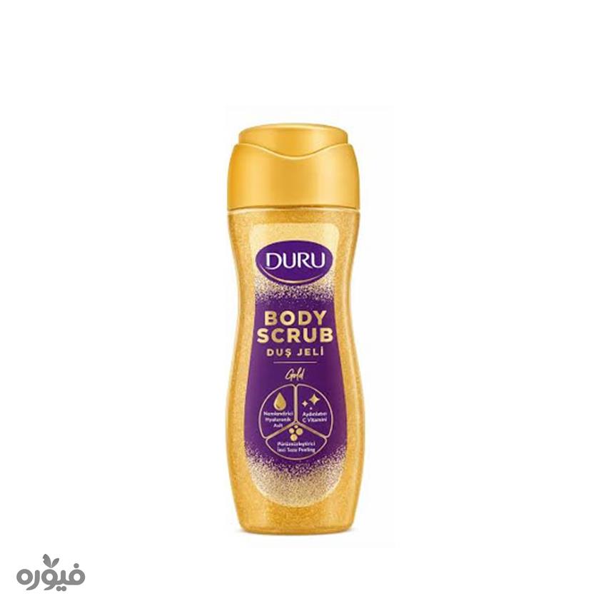 اسکراب و ژل شستشو بدن گُلد 450ml دورو