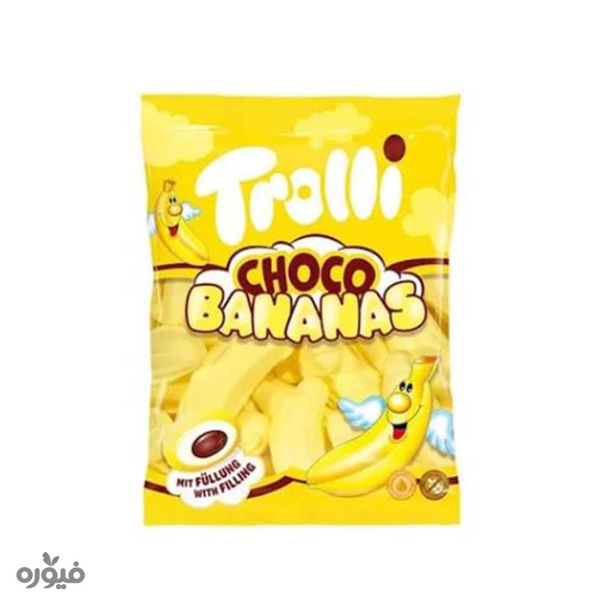 مارشمالو مغزدار موزی 150 گرمی trolli