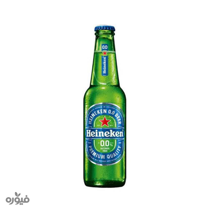 آبجو بدون الکل شیشه 330ml هاینکن