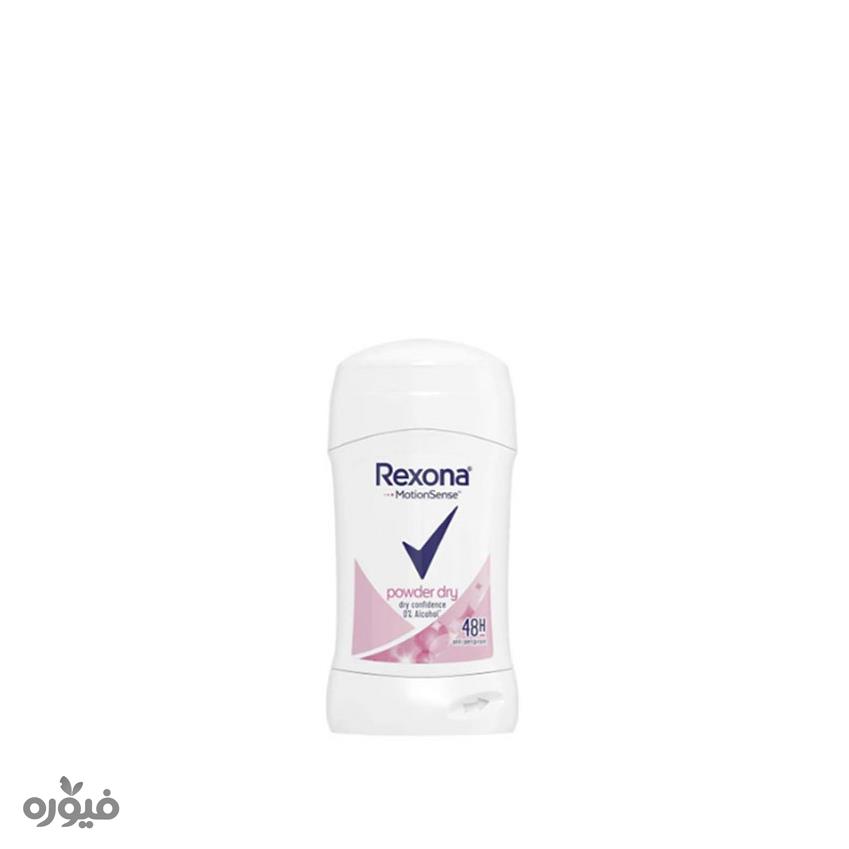 مام صابونی ضد تعریق مدل Powder Dry حجم ۴۰گرم -ماندگاری ۴۸ساعته رکسونا(Rexona)