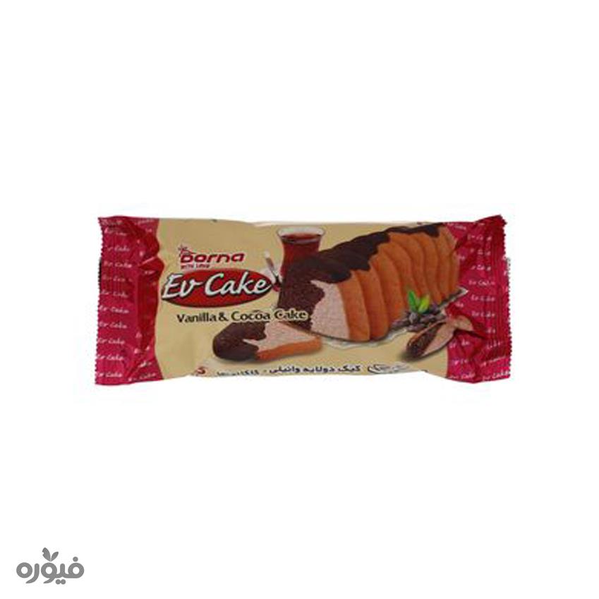 او کیک دو لایه وانیل کاکائو رویال 180 گرمی درنا