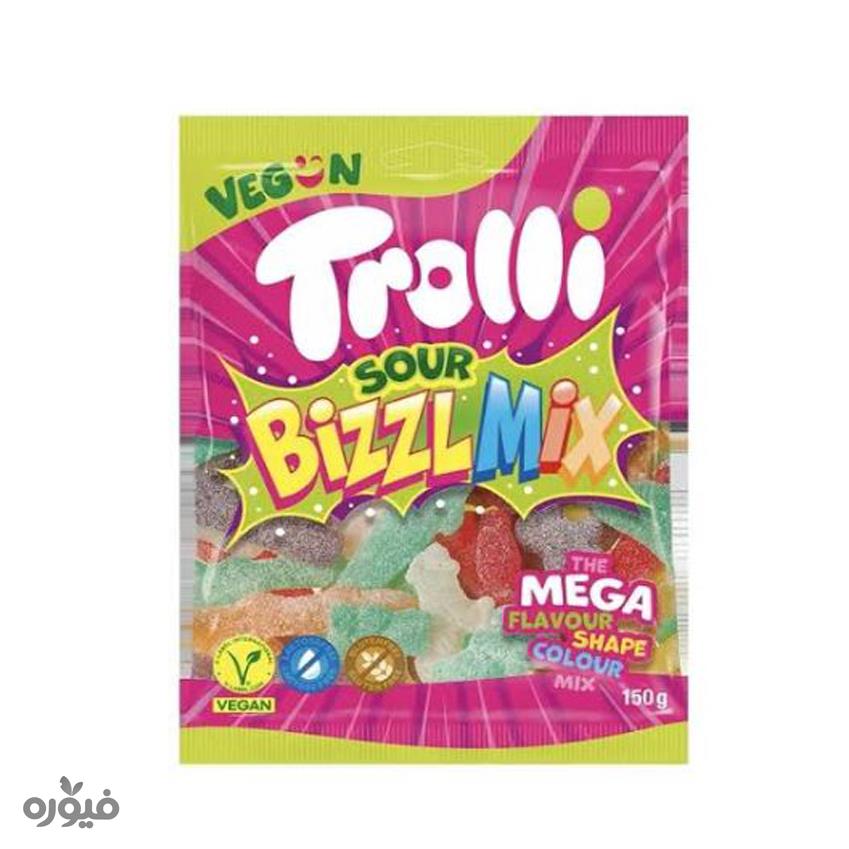 پاستیل شکری میکس وگان 150گرمی trolli