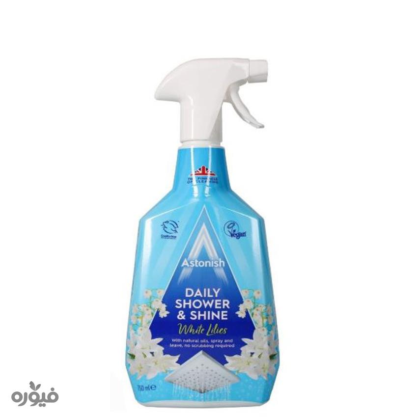 اسپری شوینده و براق کننده حمام با رایحه سوسن 750ml استونیش(Astonish)