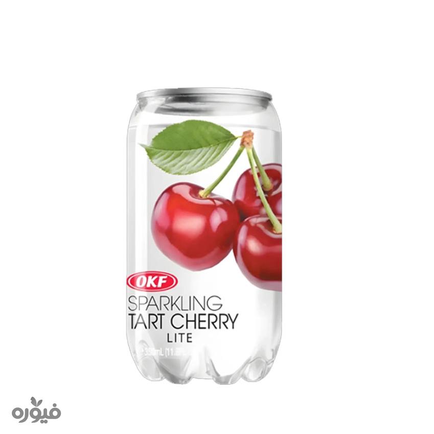 نوشیدنی آب گازدار باطعم گیلاس okf 350ml