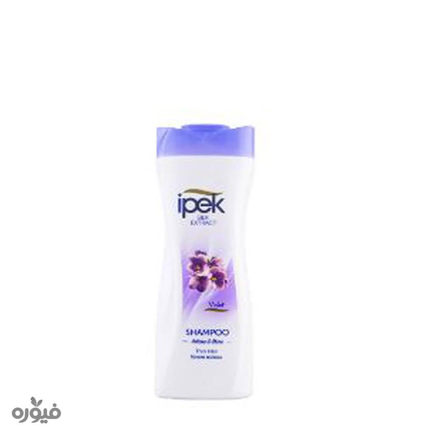 شامپو حجم دهنده و براق کننده با عصاره بنفشه 480ml ایپک(ipek)