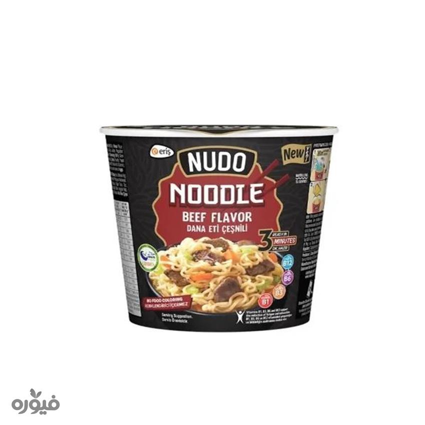 نودل لیوانی با طعم گوشت 60 گرمی nudo