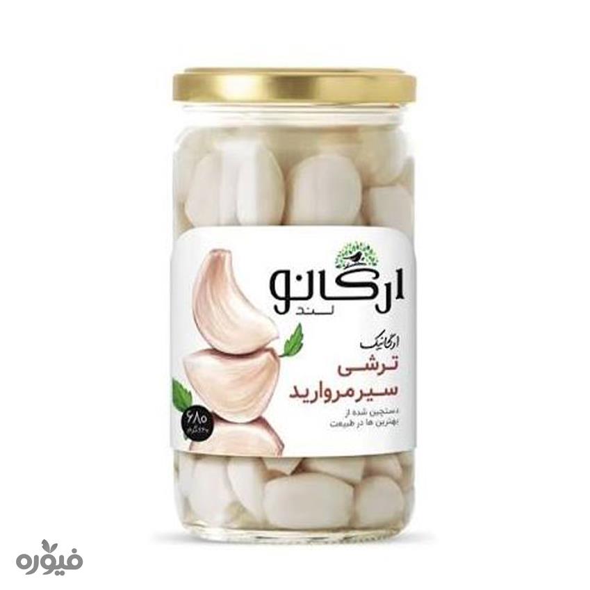 ترشی سیرمروارید ارگانیک 470گرمی ارگانولند