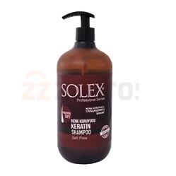 شامپو کراتینه مخصوص موهای رنگ شده شده بدون سولفات 1000میله SOLEX