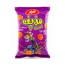 مزپف اسنک چرخی پنیری 90گرمی مزمز