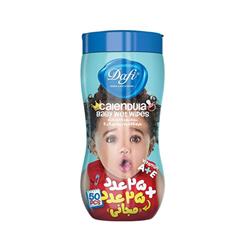 دستمال مرطوب کودک قوطی کالاندولا 50برگی دافی