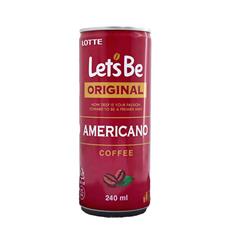 نوشیدنی سرد قهوه AMERICANO  قوطی 240میل LETS BE