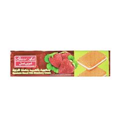 بیسکویت کرمدار توت فرنگی 120گرمی شیرین عسل