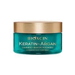 ماسک مو داخل حمام ضد ریزش حاوی کراتین و آرگان مناسب انواع مو حجم 225ml بیوکسین
