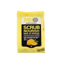 دستمال مرطوب آرایشی اسکراب لیمو 27 عددی نینو