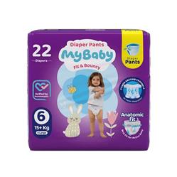 پوشک شورتی  سایز 6 22 عددی مای بیبی