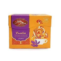چای ماسالا زعفرانی 12 عددی سحرخیز