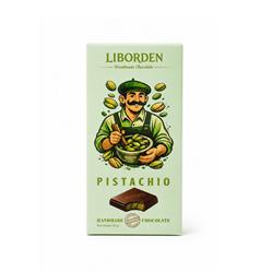 تابلت کاکائو با مغز پسته 90 گرمی liborden