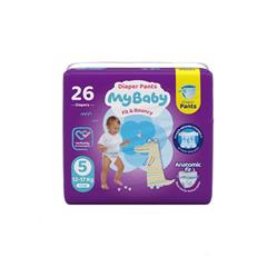 پوشک شورتی سایز 5 26 عددی مای بیبی
