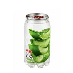 نوشیدنی آب گازدار باطعم آلوئه ورا okf 350ml