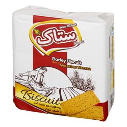 بیسکوییت جو شیرین شده با شهد توت 190گرمی ستاک