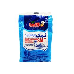 نمک تصفیه شده ید دار 700گرمی گلها