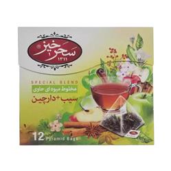 دمنوش مخلوط سیب دارچین 12 عددی سحرخیز