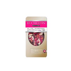 تابلت شکلات تلخ بلوبری گل رز 72% فلزی بوچرون