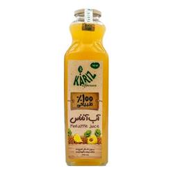 آبمیوه آناناس شیشه 750 کاریز 100% طبیعی KARIZ
