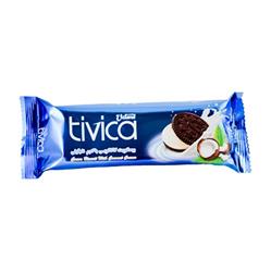 بیسکویت کاکائویی با کرم نارگیلی (tivica) 85 گرمی ویتانا