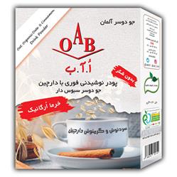 پودر نوشیدنی فوری با دارچین و جو دو سر سبوس دار همراه با خرما ارگانیک 200 گرمی  ا.آ.ب
