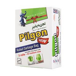 کیسه زباله 3 رول متوسط 42 عددی پیلگون