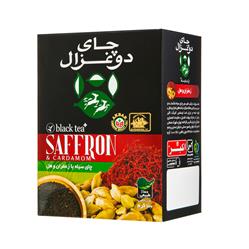 چای سیاه با زعفران و هل100گرم دوغزال