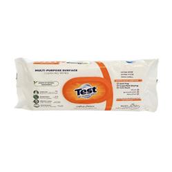 دستمال مرطوب چند منظوره پاک کننده سطوح رایحه صابون سفید 50 عددی تست