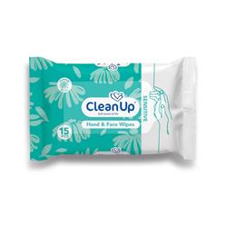 دستمال مرطوب مناسب پوست های حساس 15 عددی Clean up