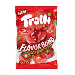 مارشملو مغزدارتوت فرنگی 75گرمی trolli