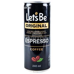 قهوه اسپرسو قوطی اورجینال 240 میل lets be