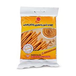 کراکر چوب شور با مغزی بادام زمینی 50گرمی مینو