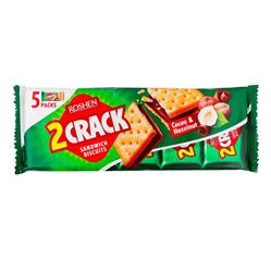 کراکر ساندویچی با کرم شکلاتی فندقی 235 گرمی Roshen