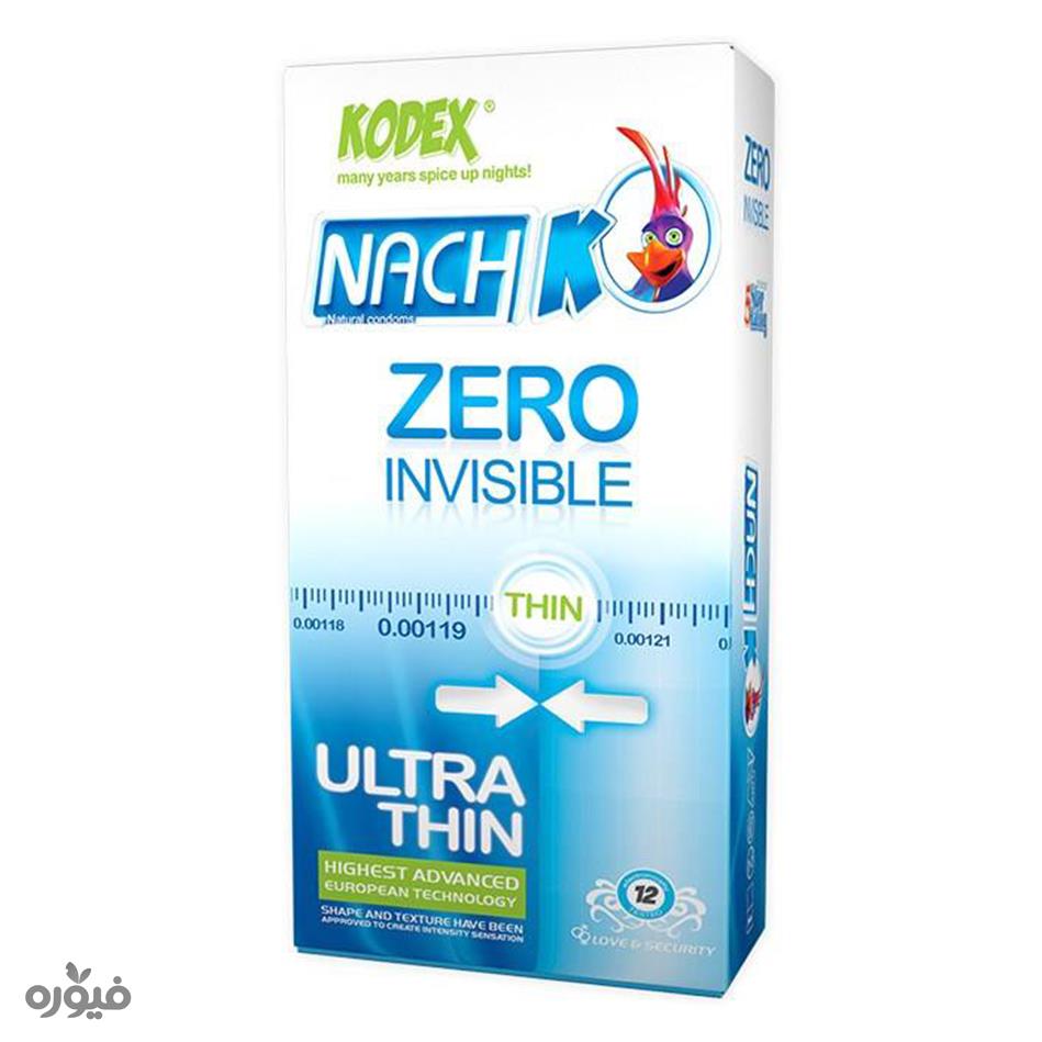 کاندوم مدل zero invisible ultra thin  کدکس 12 عددی