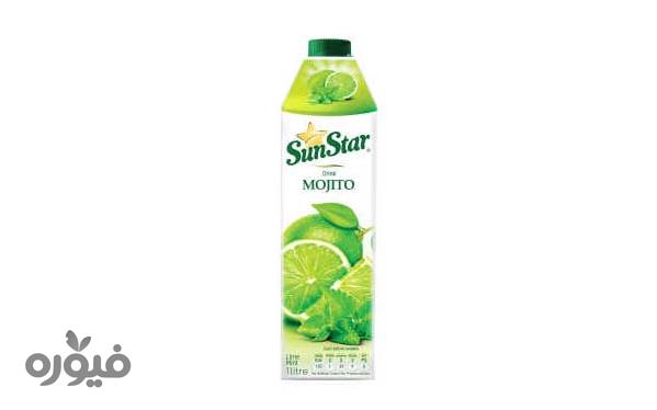 نوشیدنی بدون گاز لیمو با طعم نعنا (موهیتو) 1لیتری سان استار