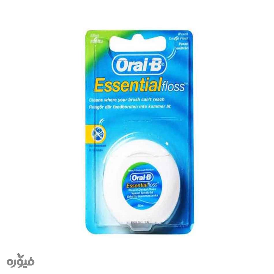 نخ دندان 50متری مدل essential floss اورال بی