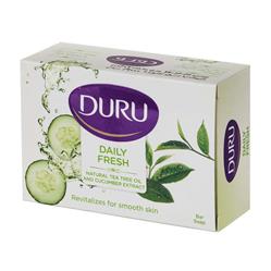 صابون بهداشتی حاوی روغن درخت چای و عصاره خیار 120گرمی DURU
