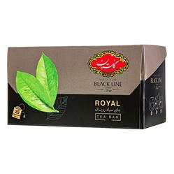 چای سیاه کیسه ای رویال 25 عددی گلستان
